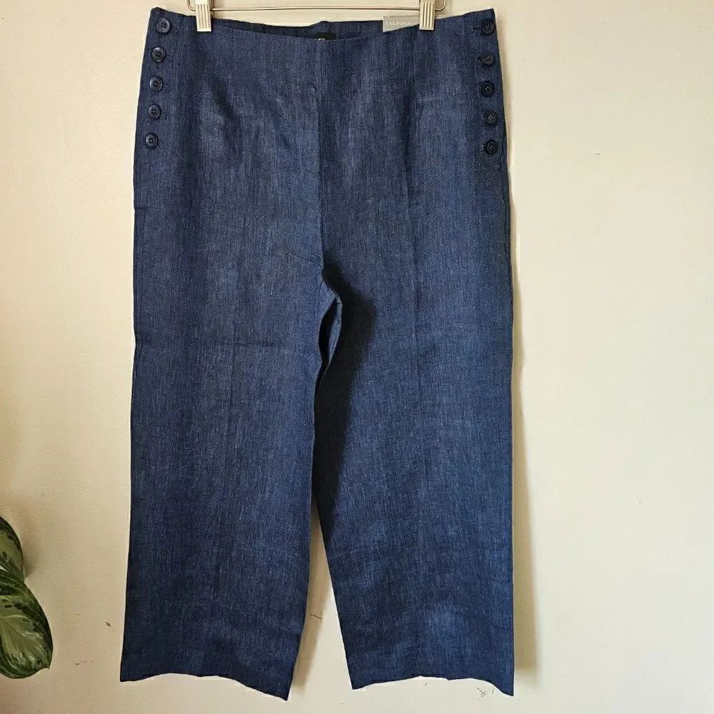 NWT TALBOTS CHEALSEA CROP STRAIGHT LEG CROPPED LENGTH PANTS SIZE 10